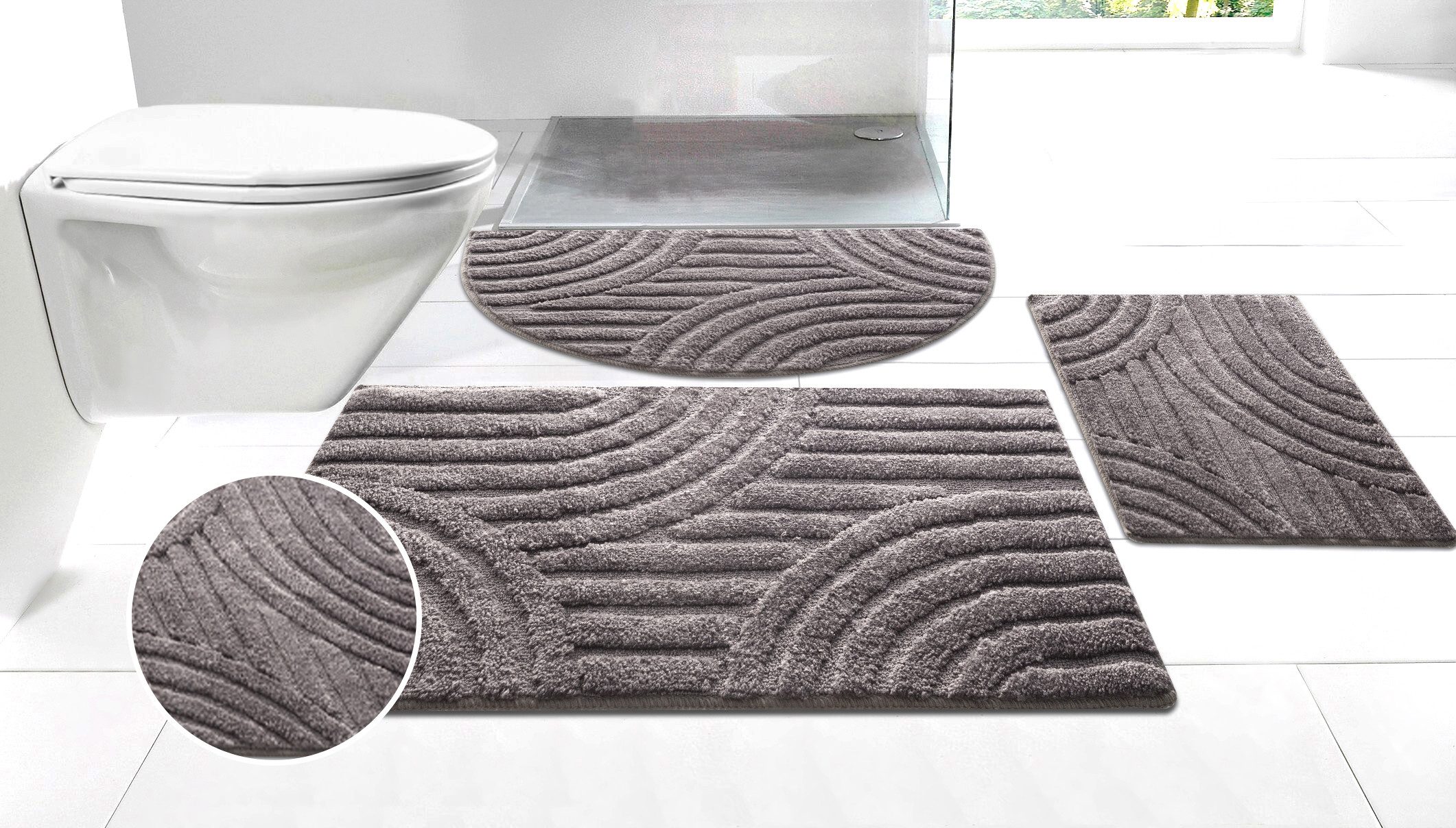 my home Badematte Regona Scandi, Badvorleger, günstig online kaufen
