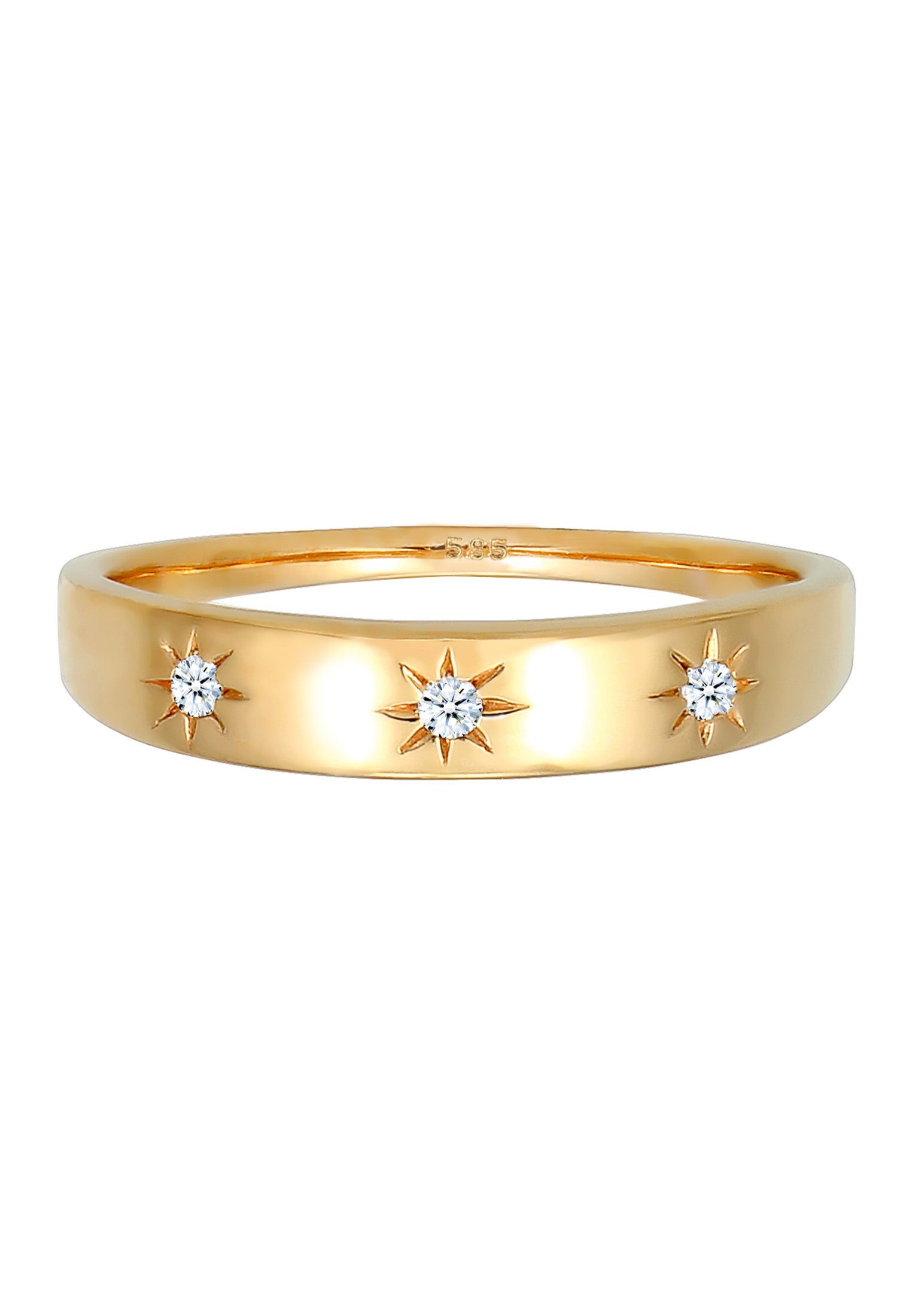 Elli DIAMONDS Verlobungsring Verlobung Stern Diamant 0.06 ct. 585 Gold günstig online kaufen