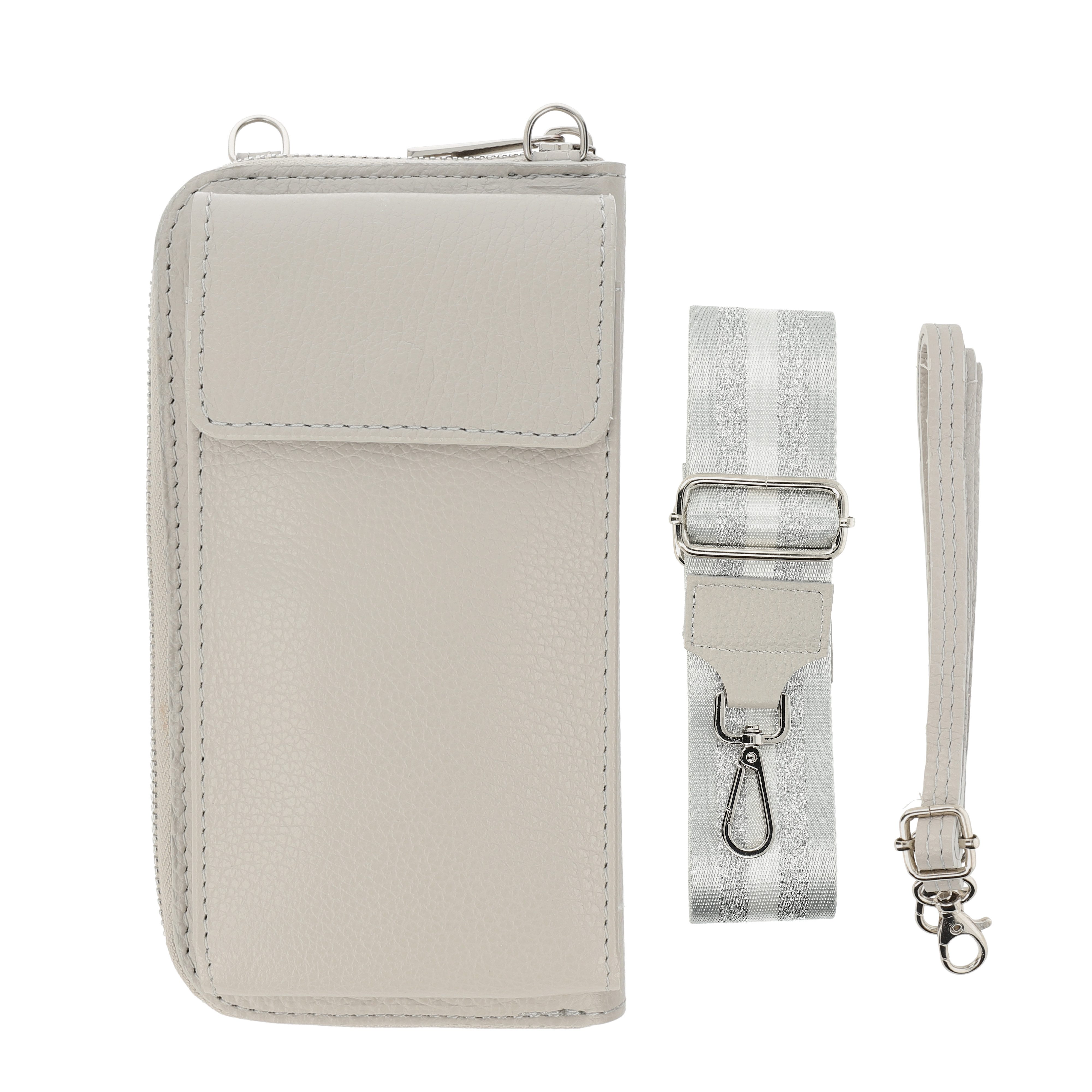Handytasche mit Geldbörse zum Umhängen, Handytasche Leder mit Portemonnaie