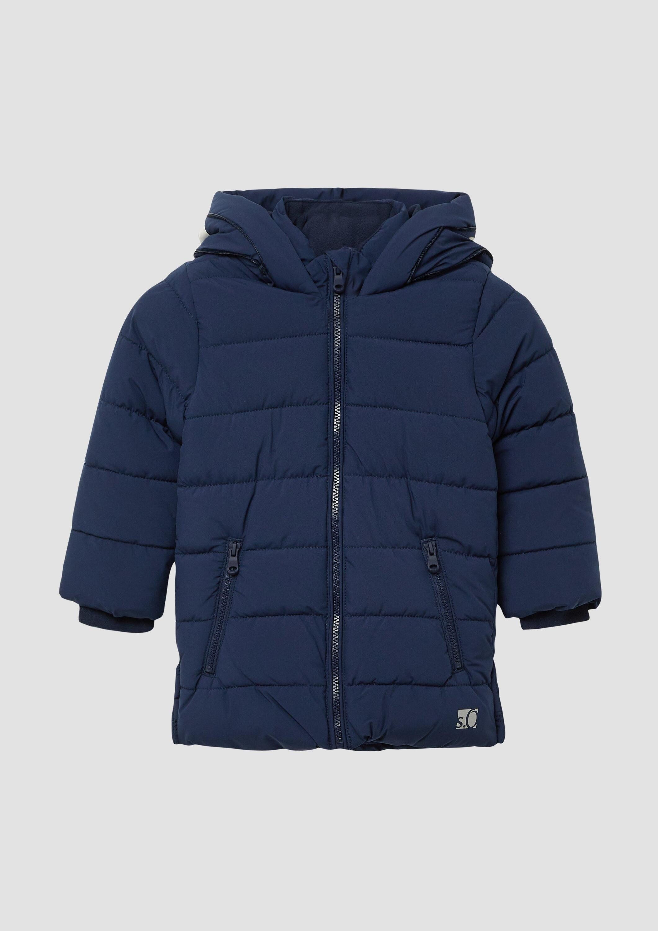 s.Oliver Wintermantel Outdoor-Mantel Wärmender Steppmantel mit Print-Detail