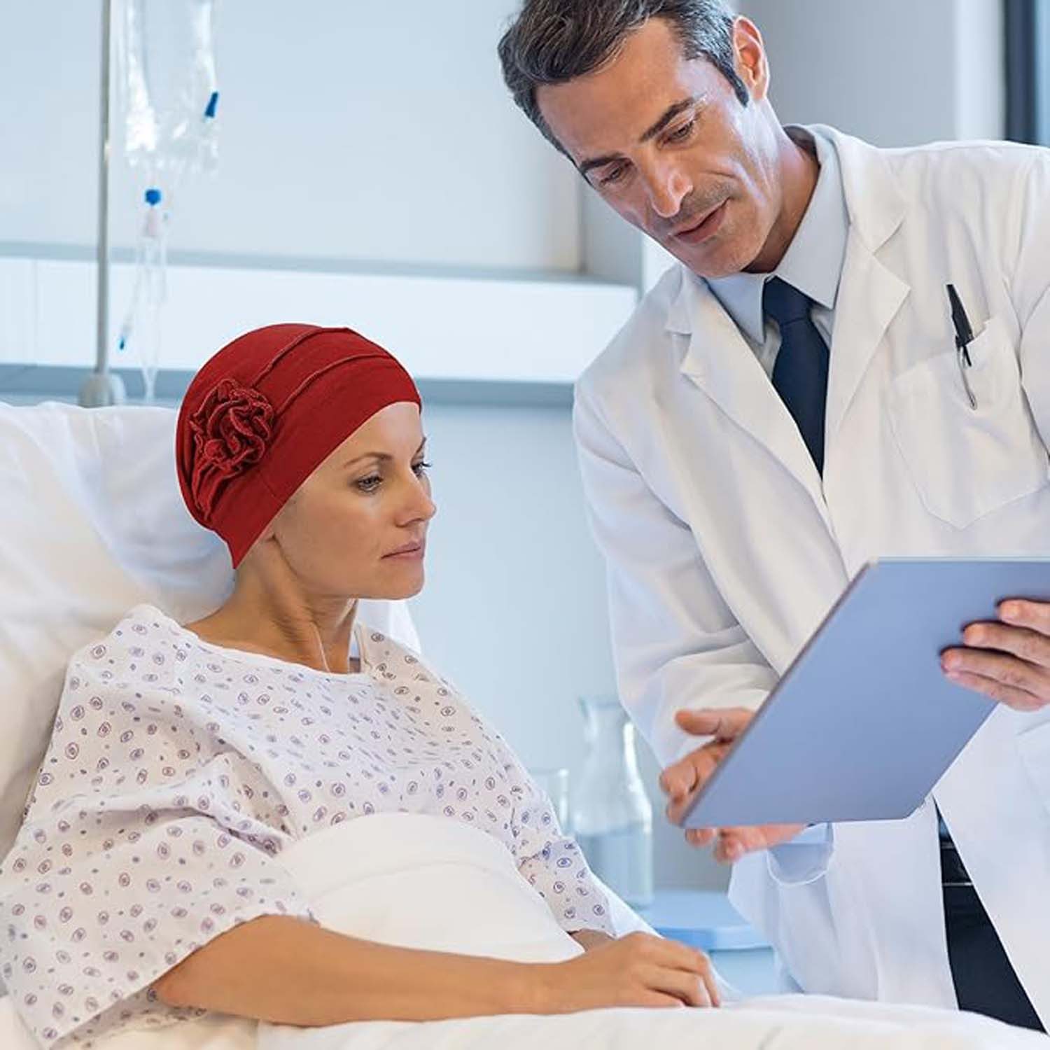 Oemmn Kopftuch 4 Stück Frauen Chemo Hüte Bandana Turban Damen