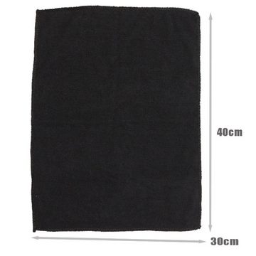 MAGICSHE Mehrzweck Reinigungstuch Schwarz 12 Stück Mikrofasertuch (30x30 cm)