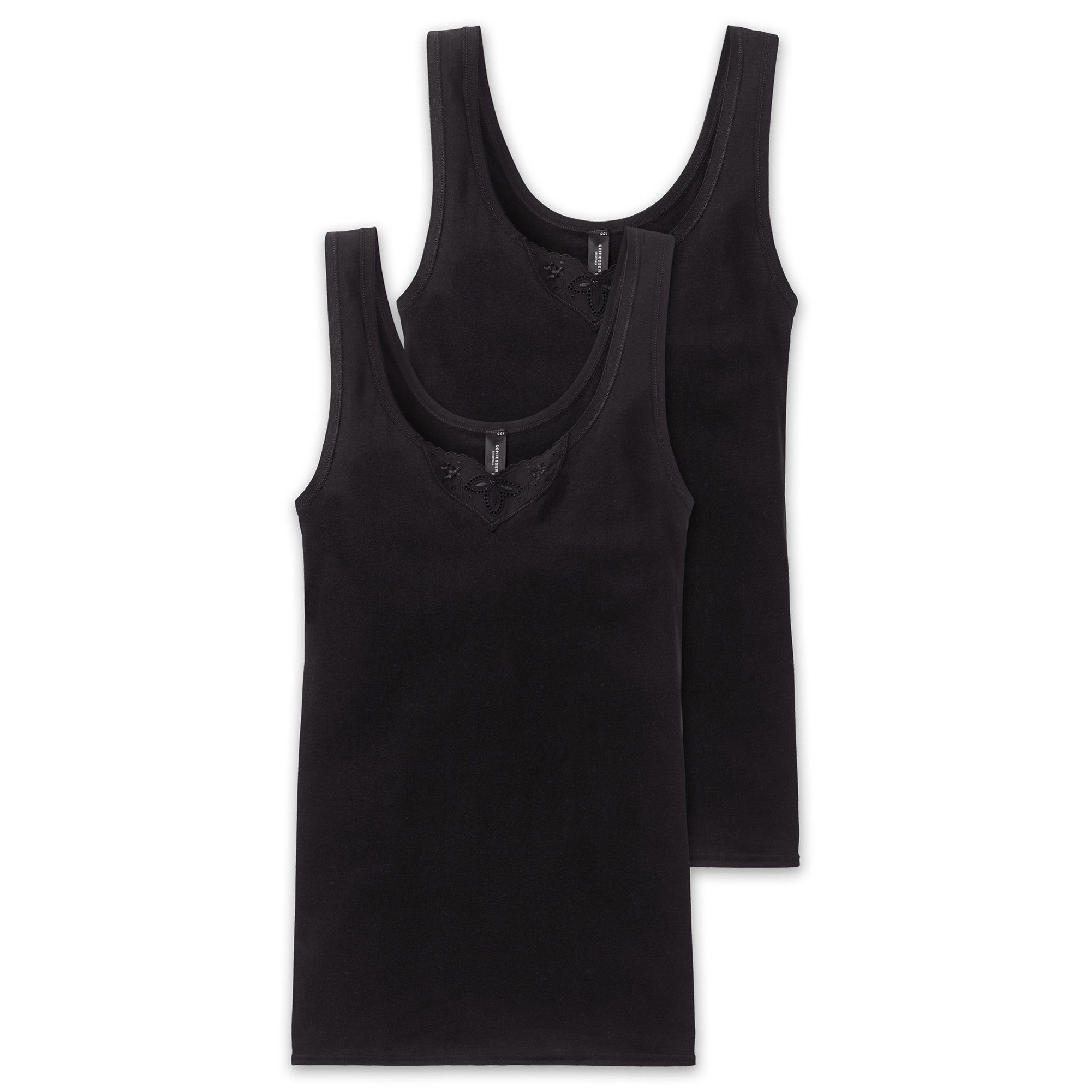Unterhemd Damen Unterhemd 2er Pack Baumwolle