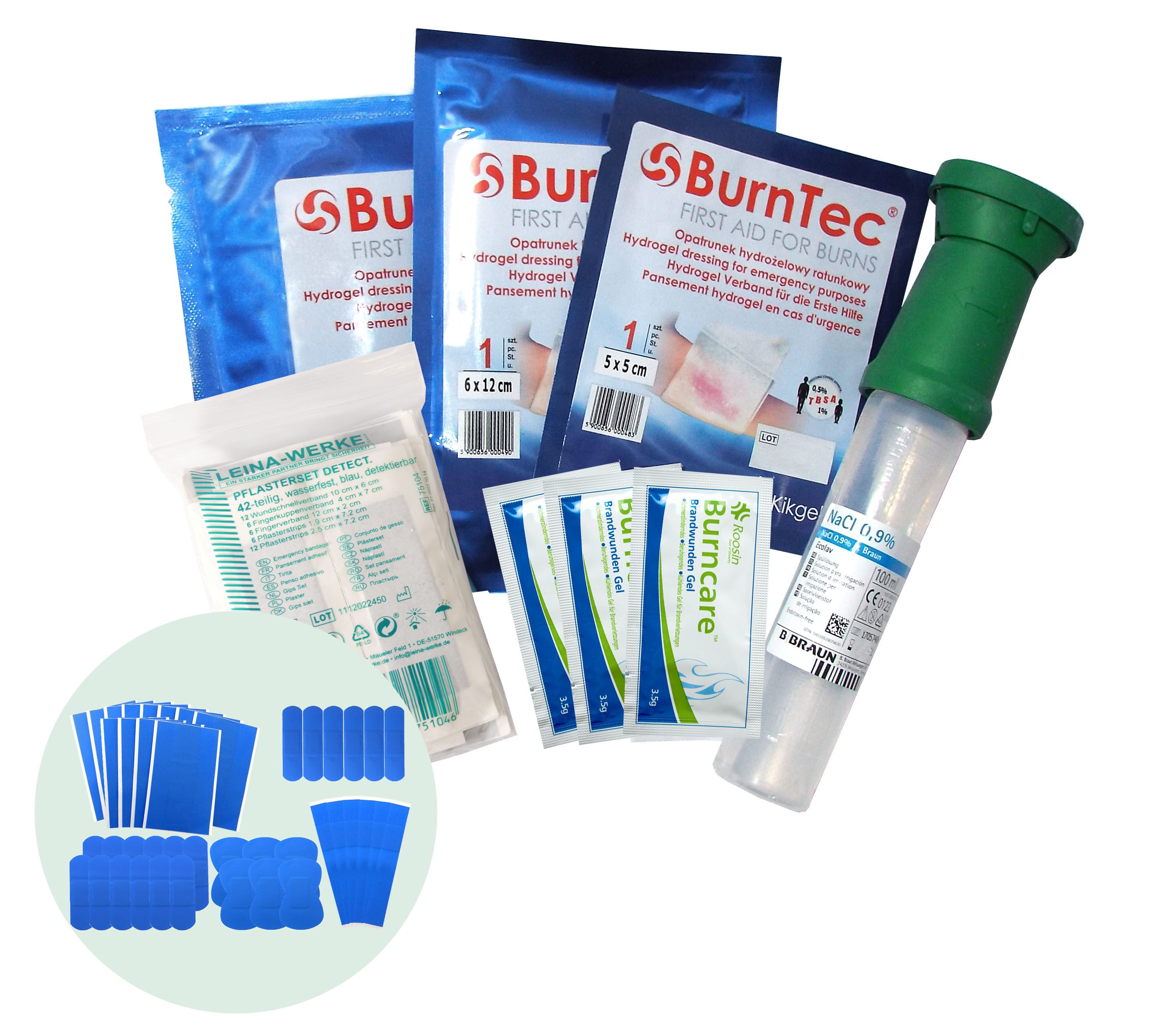 WM-Teamsport Erste-Hilfe-Set SET GASTRO DIN/EN 13157 PLUS 2 mit Beatmungshilfe + Hygiene-Gel