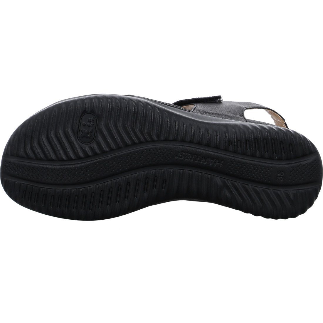 Hartjes Sandalette - 045746 schwarz Breeze Schuhe, Hartjes Nubuk Damen Sandalette