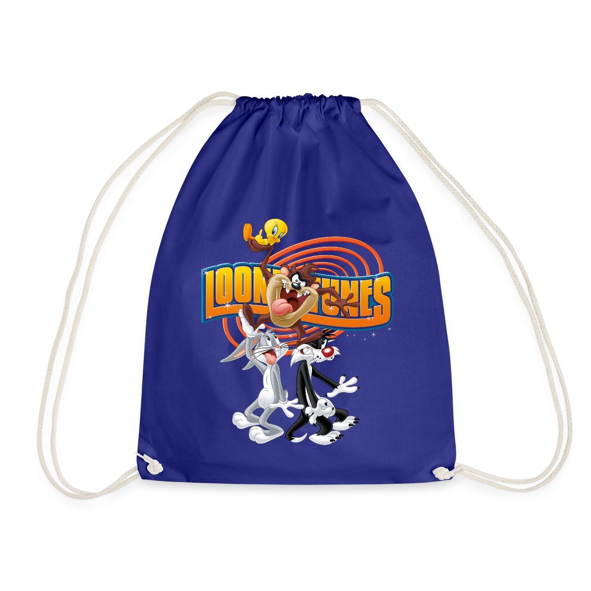 Turnbeutel Looney Tunes Bugs Bunny, Taz, Sylvester & Tweety Turnbeutel