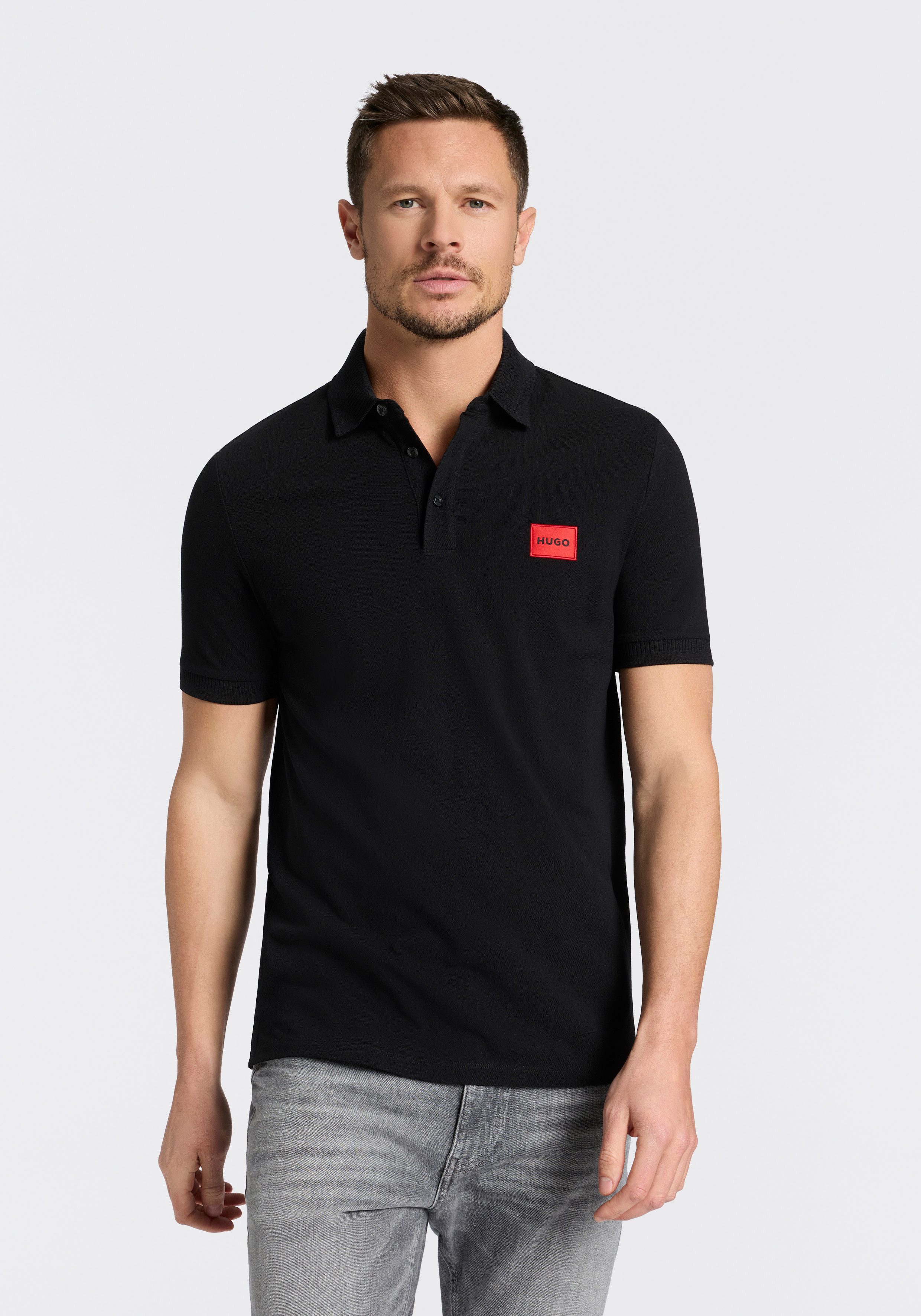 HUGO Poloshirt Dereso Slim Fit, Kurzarm, HUGO Weblabel günstig online kaufen