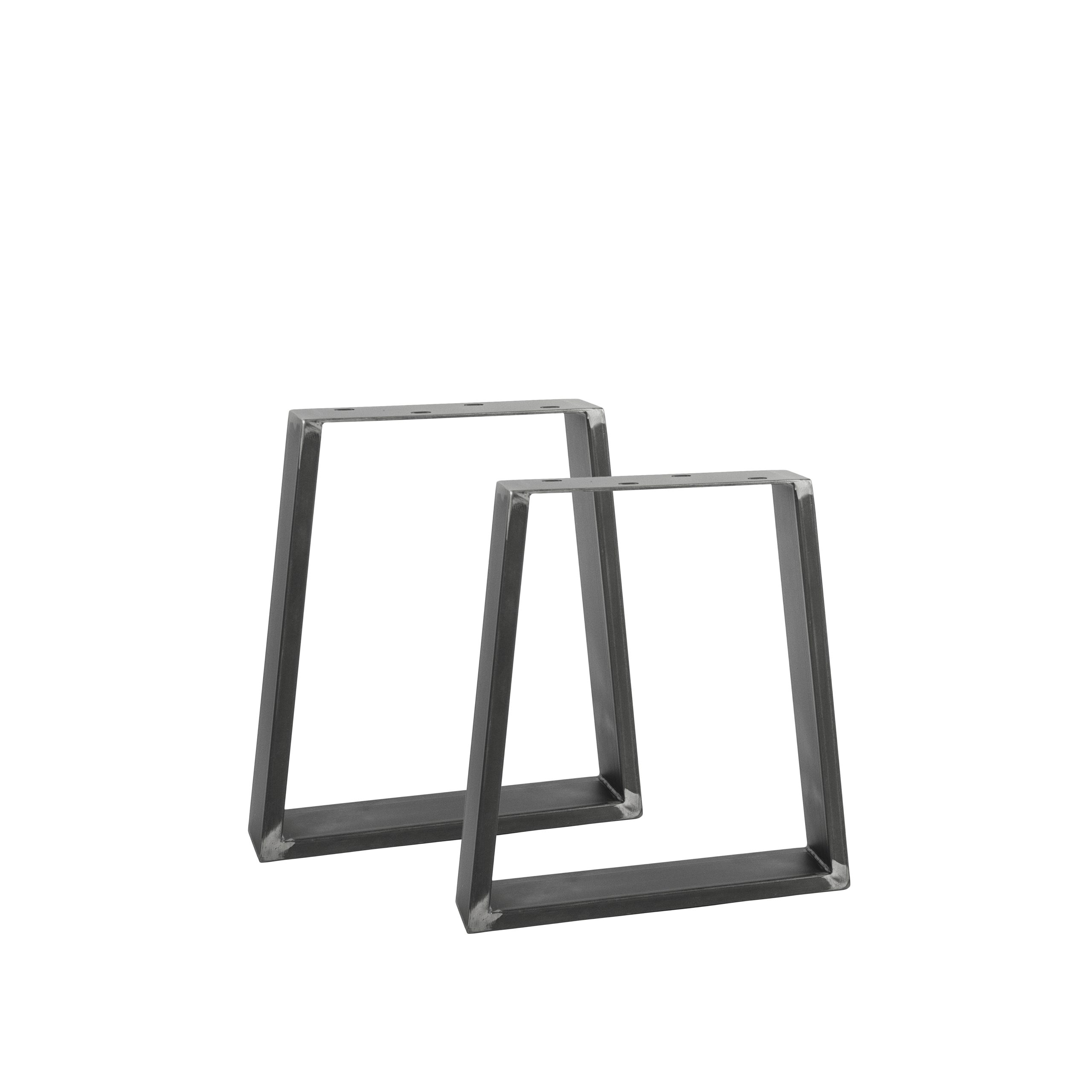Natural Goods Berlin Möbelkufe TRAPEZ, (2-St), Tischkufen, B30 / 40 x H42cm (Sitzbank / Couchtisch), Industrial