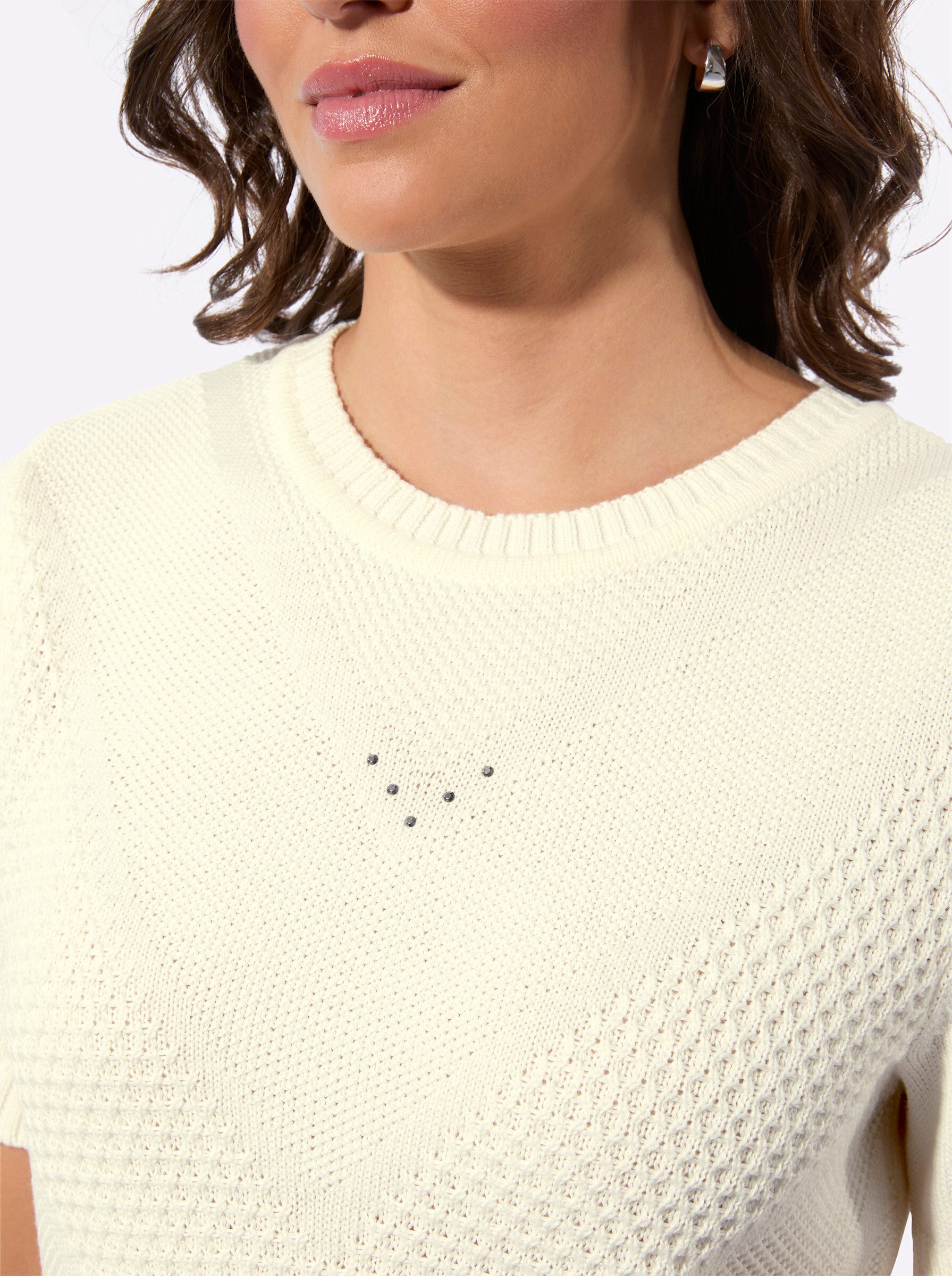 Witt Strickpullover Kurzarm-Pullover Kurzarm