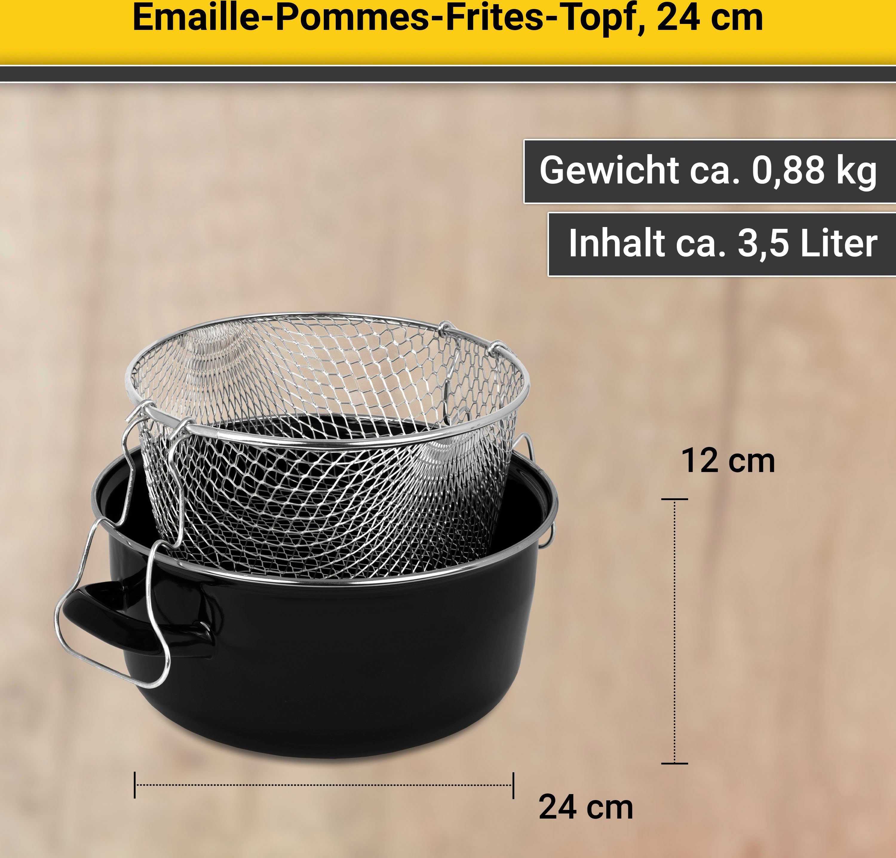 Krüger Frittiertopf, Emaille (1-tlg), Induktion