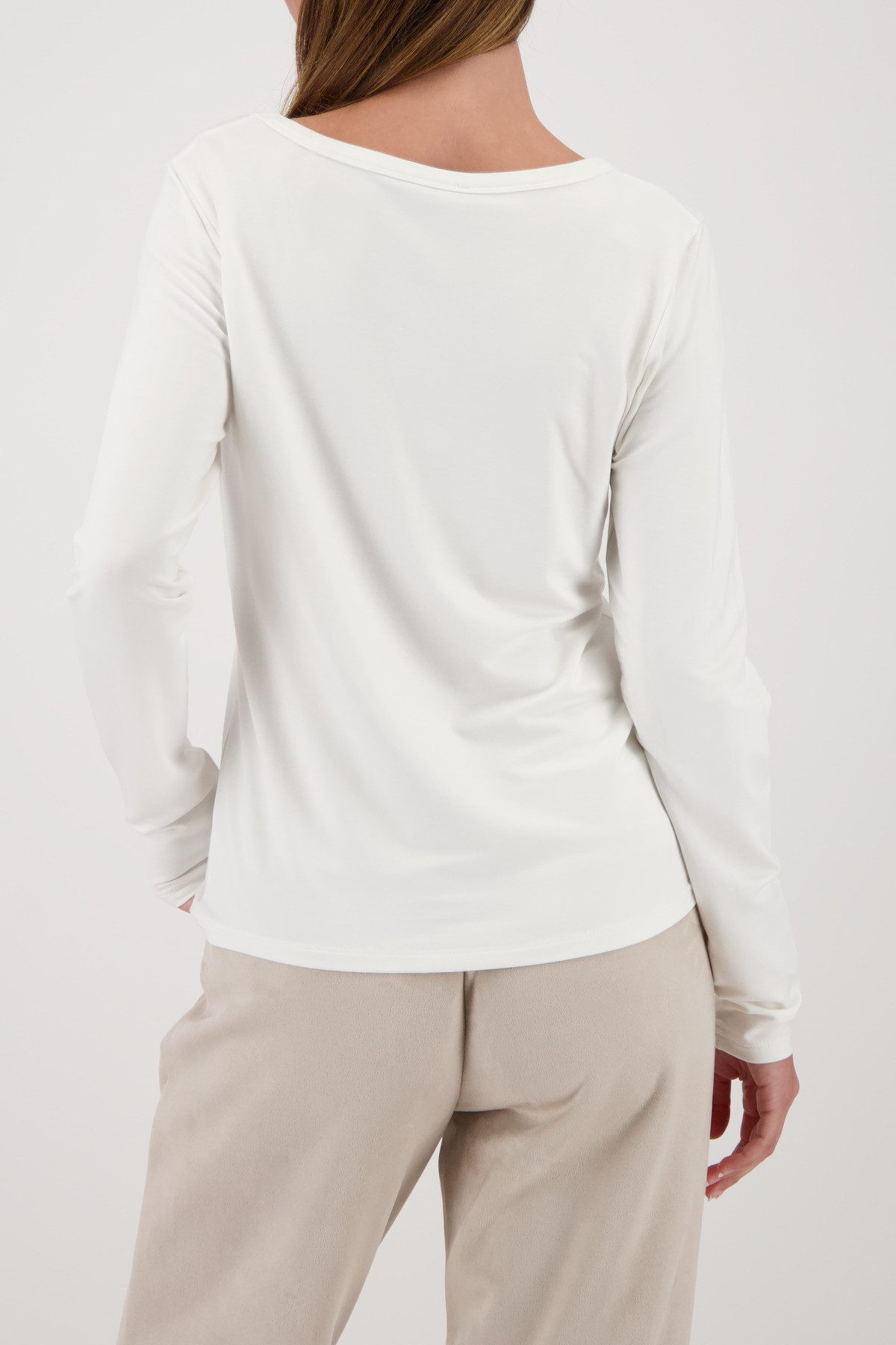 Monari Langarmshirt Shirt Atelier Regular fit mit Rundhalsausschnitt günstig online kaufen