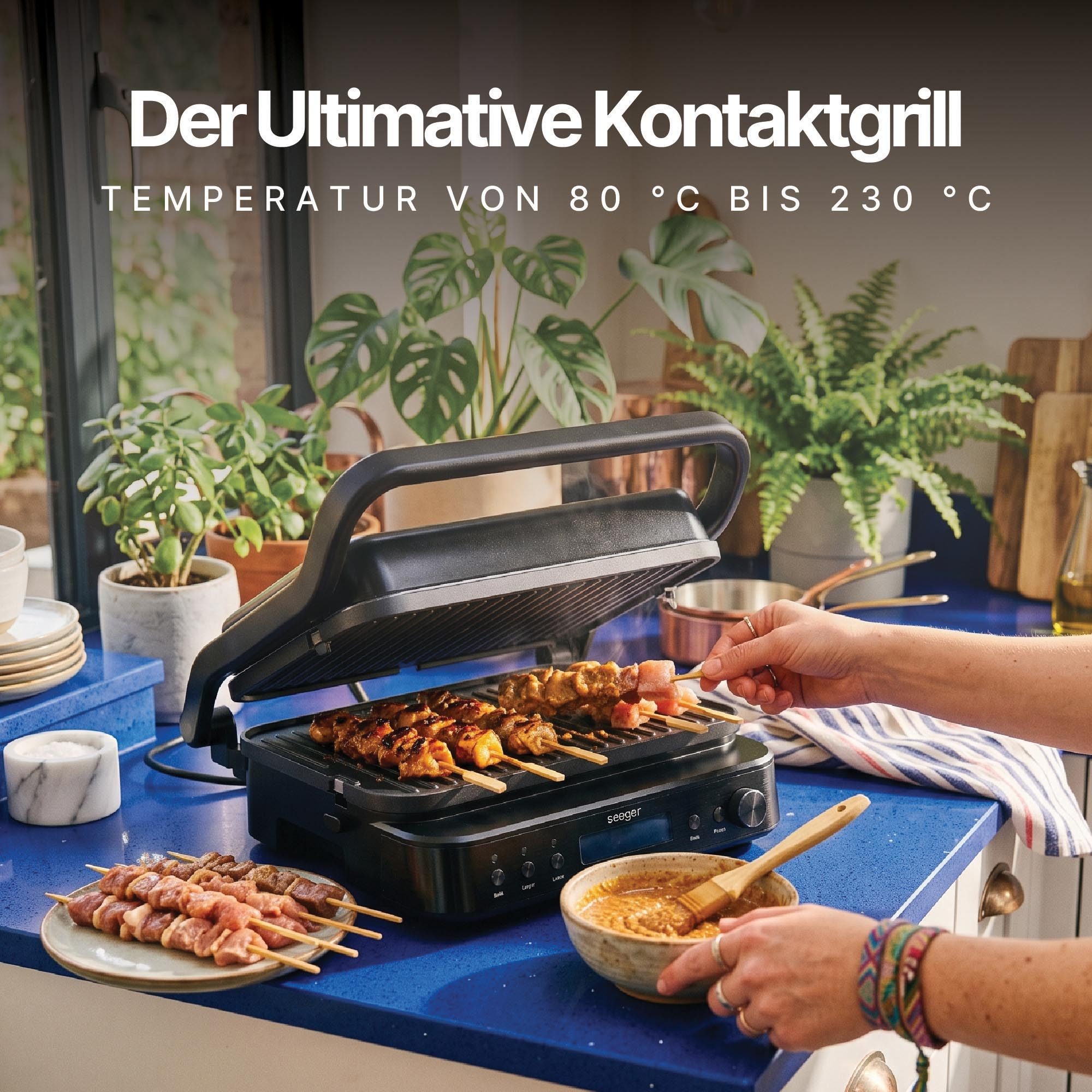 Seeger Kontaktgrill MultiGrill XL, 2000 W