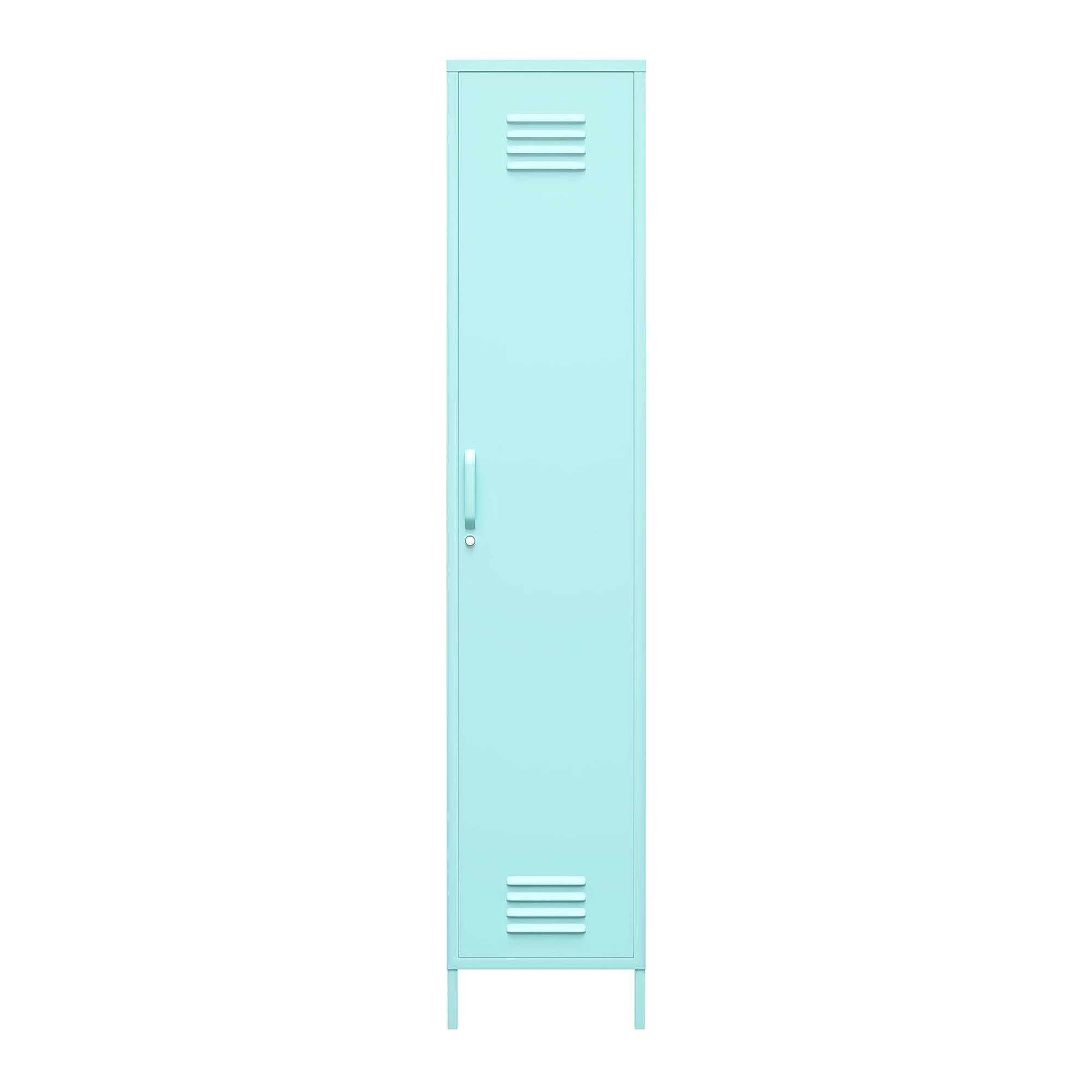 cm Metallschrank, Spind Design, 1 Cache 185 loft24 Höhe Retro Tür, mintgrün
