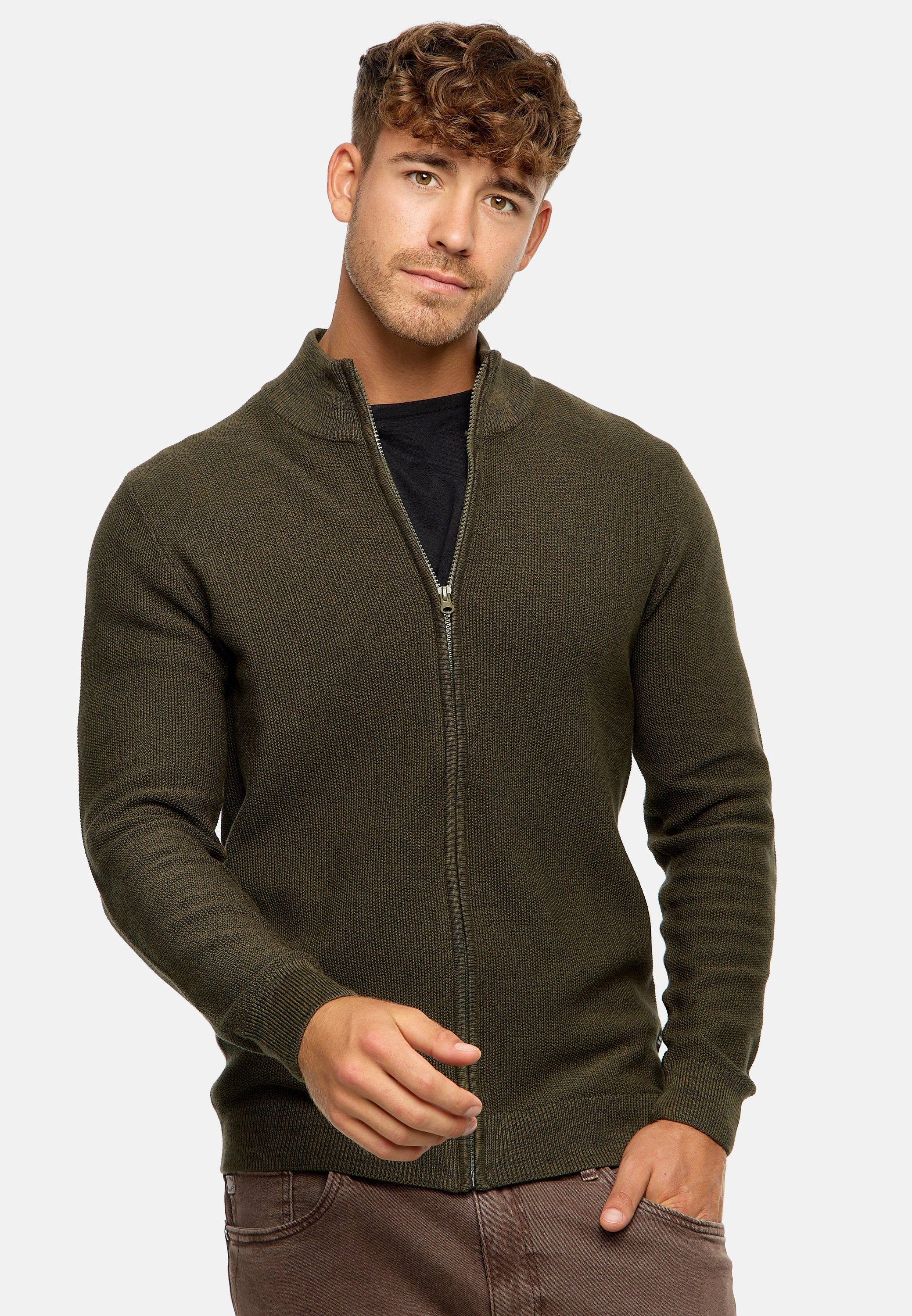Indicode Strickjacke Herren INWestmoon Herrenstrickjacke