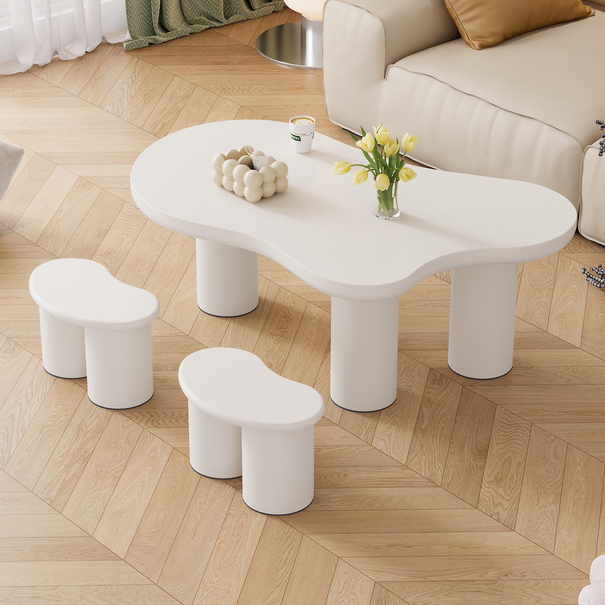 HAUSS SPOLE Couchtisch Unregelmäßiger wolkenförmiger Couchtisch günstig online kaufen