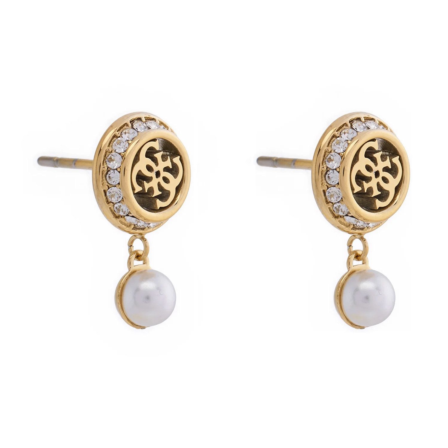 Guess Paar Серьги-гвоздики Damen-Tiny Pearly Goldfarben