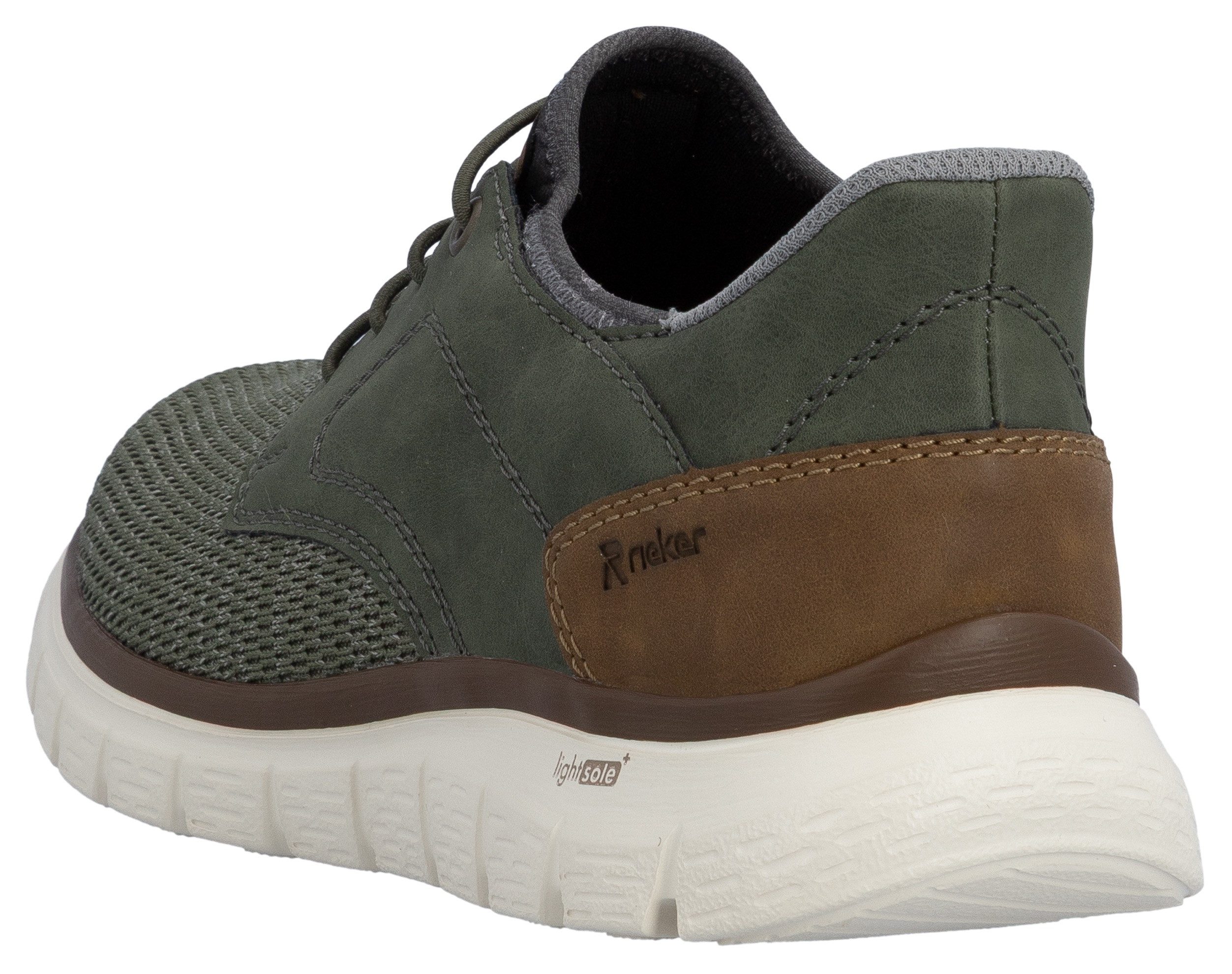 Rieker Slip-On Sneaker, Freizeitschuh, Halbschuh, Schlupfschuh, gepolsterter Fersenabschluss