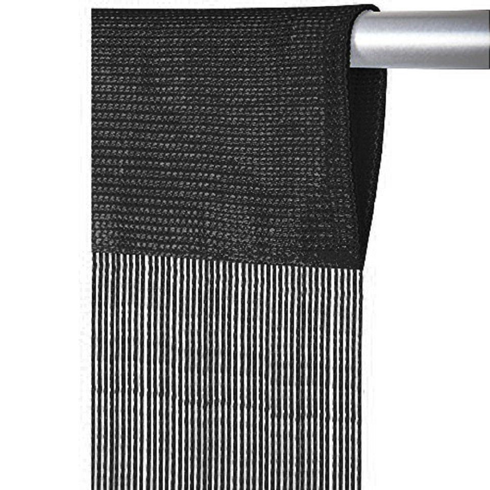 Arsvita Fadenvorhang Fadenvorhang mit Tunneldurchzug, Breite 90/140cm Höhe 250cm