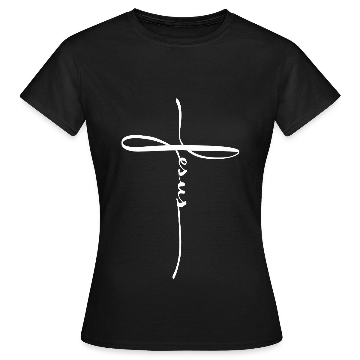 Spreadshirt T-Shirt Jesus Kreuz Christlich Frauen günstig online kaufen