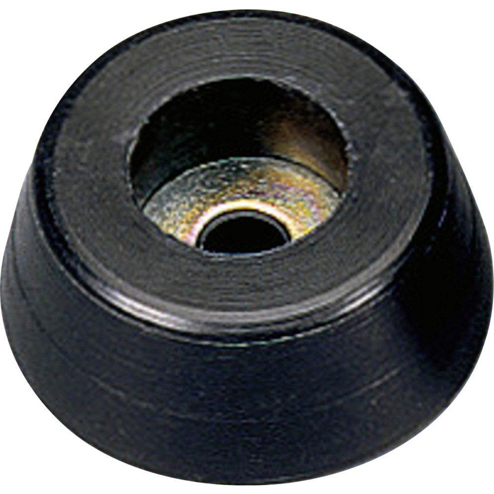 Monacor Vibrationsdämpfer Monacor HF-70 Gerätefuß Schwarz 20 St., (HF-70)