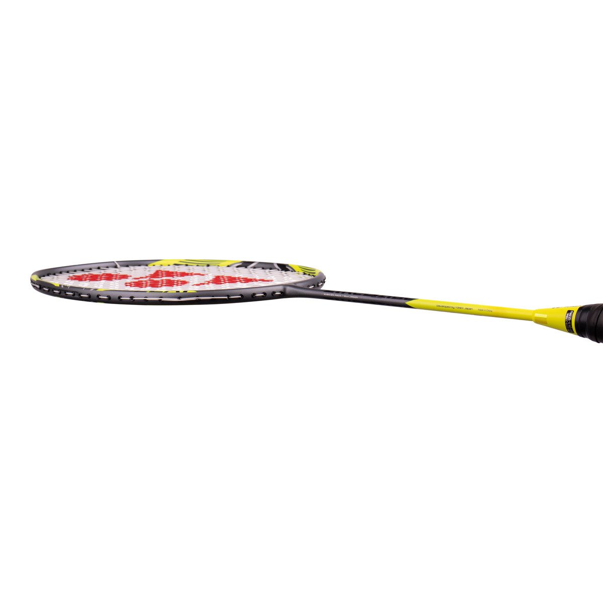 Yonex Badmintonschläger ARC Saber 7 Play (ausgewogen, flexibel) grau/gelb - besaitet, Gewichtsklasse: 4U/G5