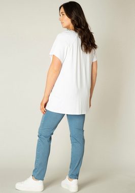 Base Level Curvy Tunikashirt mit weiten Ärmeln