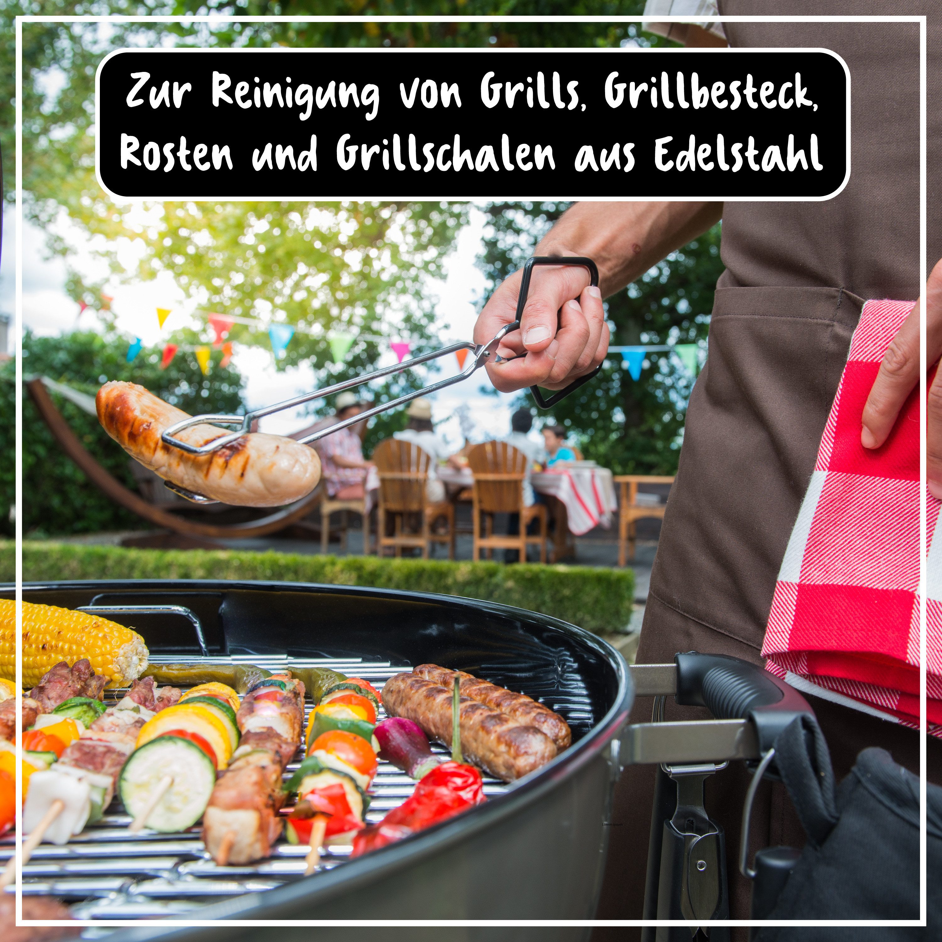 poliboy - 500 ml - gegen Eingebranntes und Verkrustungen Grillreiniger (mit aktiv Schaum für kurze Einwirkzeit - Made in Germany)
