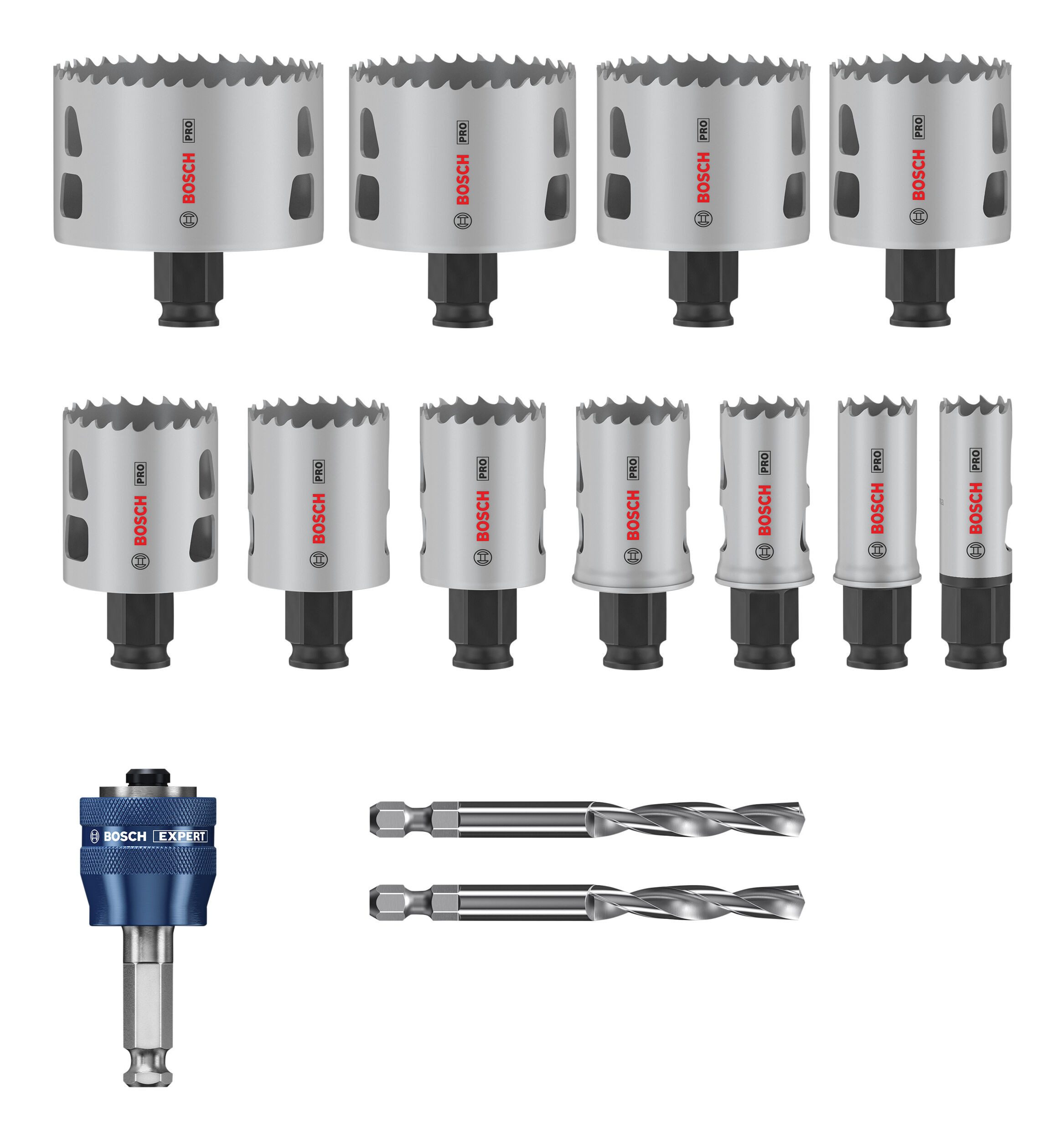 Thumbnail - BOSCH Lochsäge Pro Multi Material, 14 Teile, Power Change Plus Set, 20 - 76 mm, 14-teilig