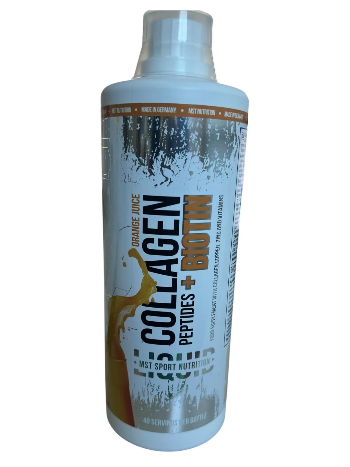 MST Nutrition - Collagen Peptides Konzentrat 1 Liter - Orange Juice Saft, 1000 ml