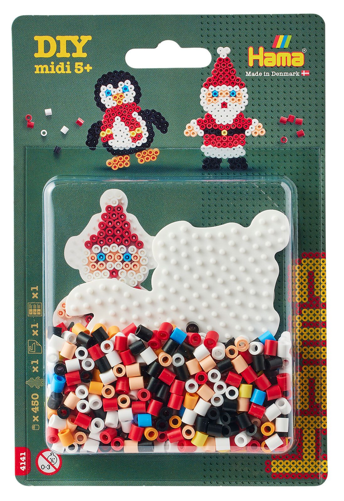 Hama Bügelperlen Hama Blister Midi-Bügelperlen mit Stiftplatte Weihnachtsmann