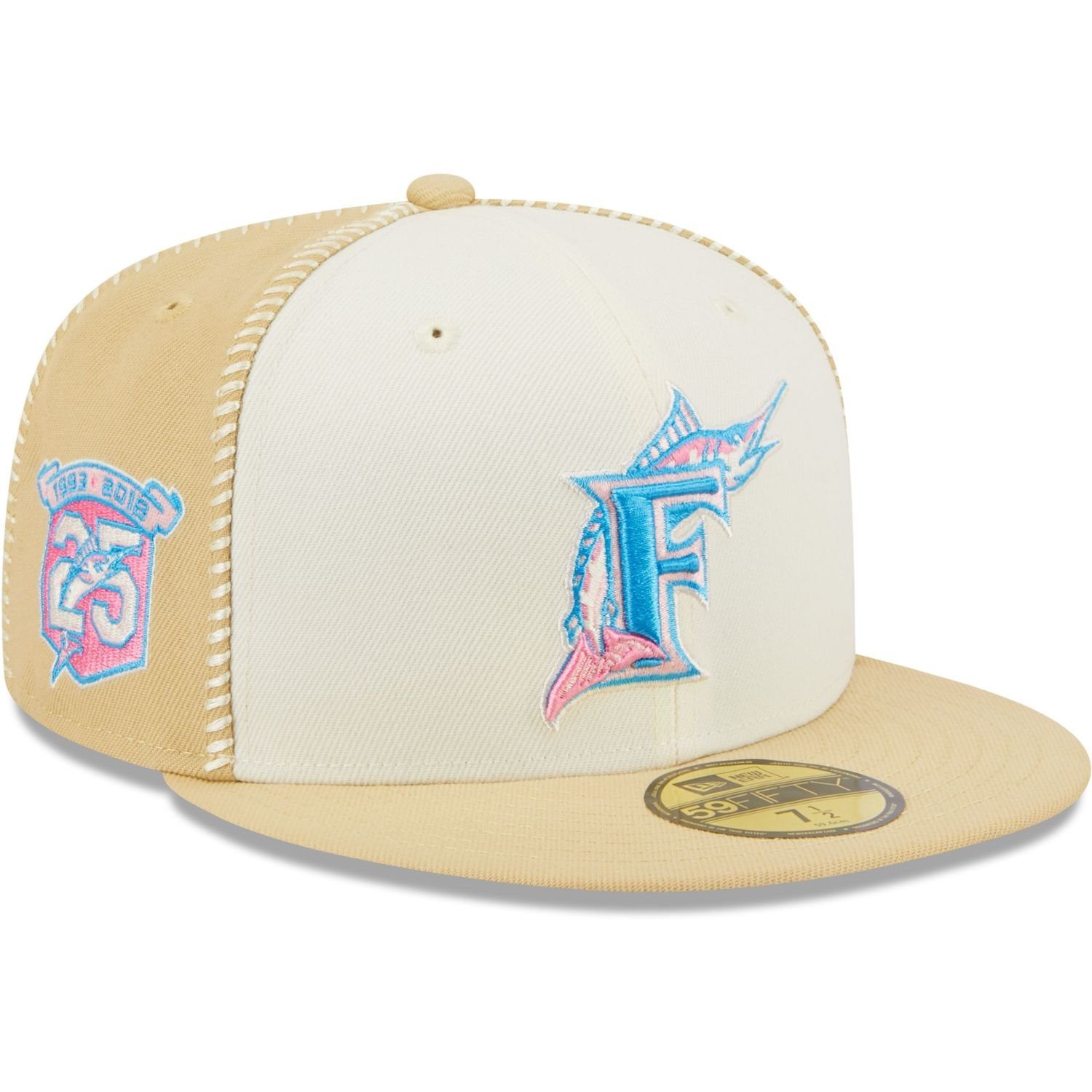 New Era Fitted Cap 59Fifty SEAM STITCH Florida Marlins