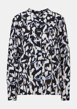 Comma Langarmbluse Bluse mit All-over-Print