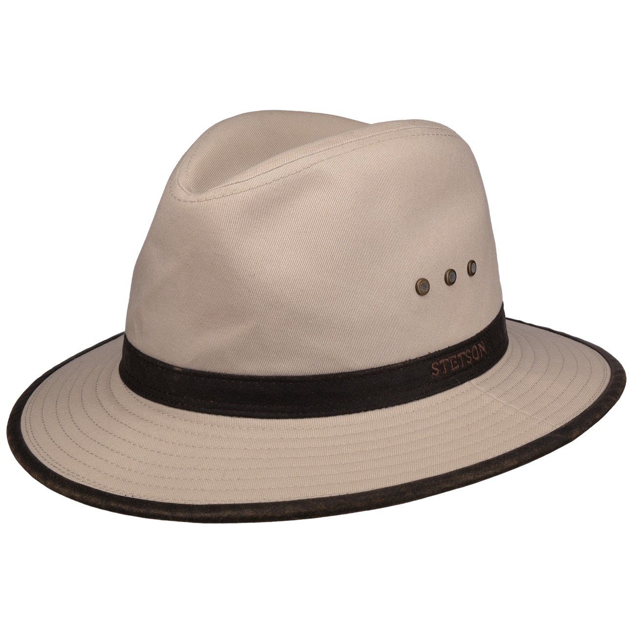 Stetson Sonnenhut (1-St) Traveller mit Lederband
