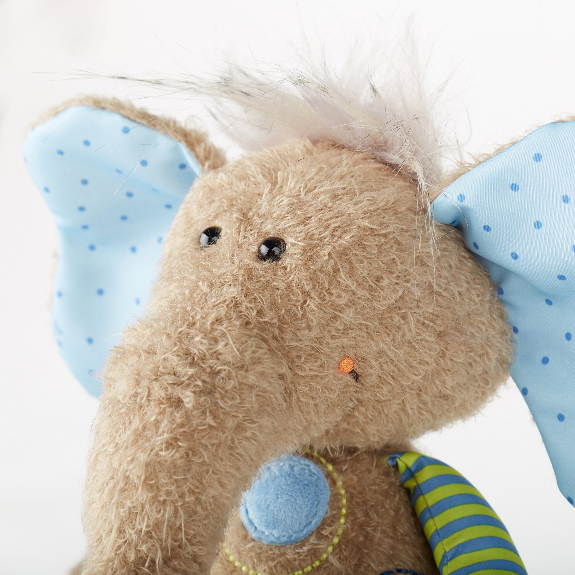 Elefant Sweety Kuscheltier Sigikid blau Patchwork