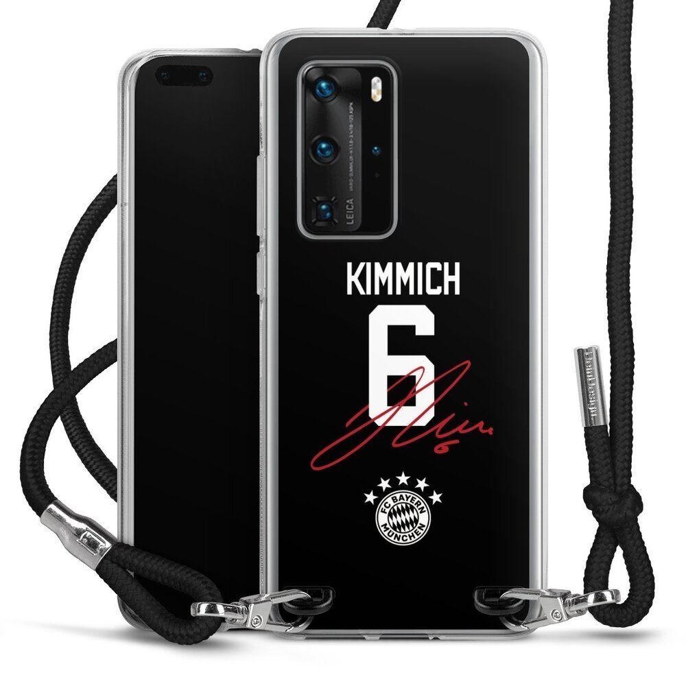 DeinDesign Handyhülle FC Bayern München FCB Kimmich Kimmich 6, Huawei P40 Pro Handykette Hülle mit Band Case zum Umhängen