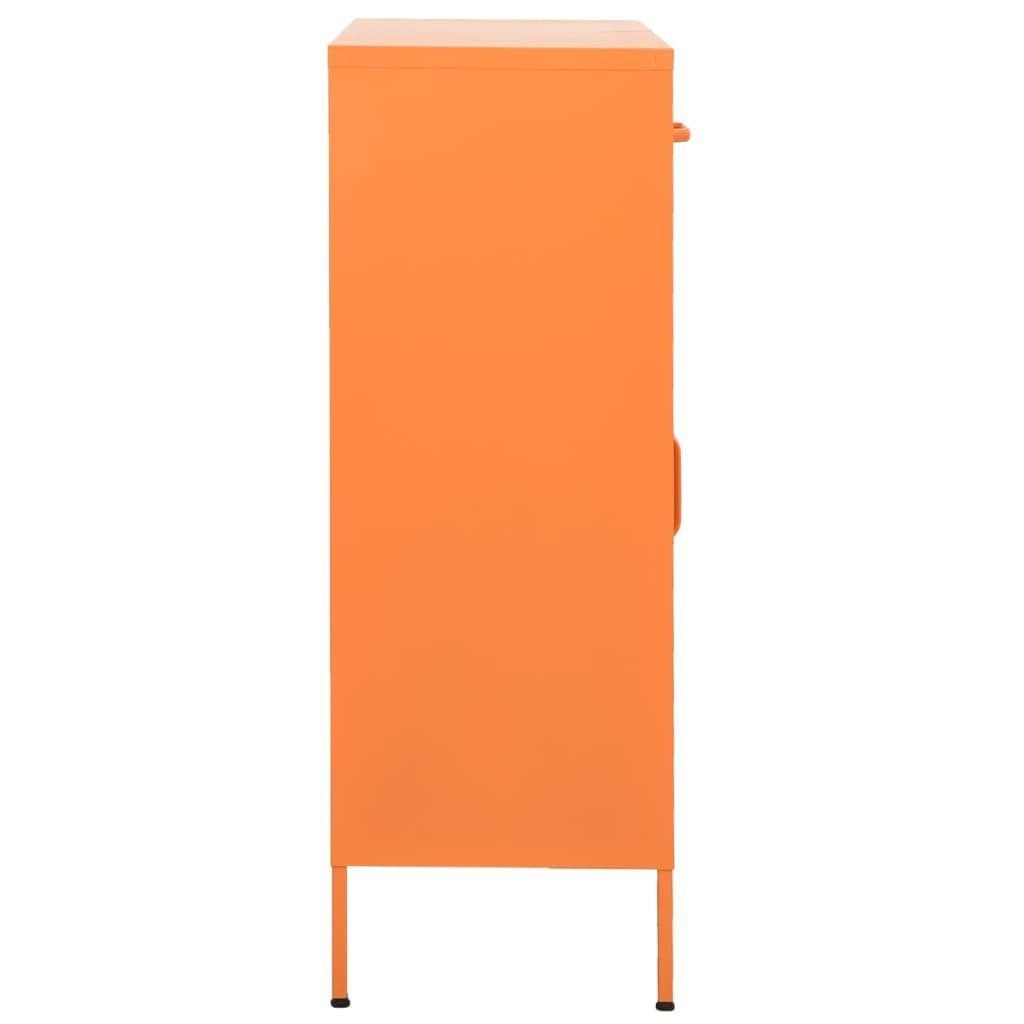 vidaXL Fächerschrank Lagerschrank Orange Stahl (1-St) 80x35x101,5 cm