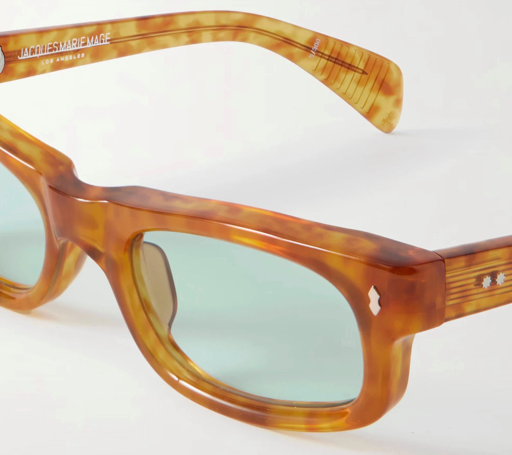 Jacques Marie Mage Sonnenbrille Damen Initials Limited 300 Stk Handmade in Japan 7-Barrel Kugel-Scharnier,Double-Laminated