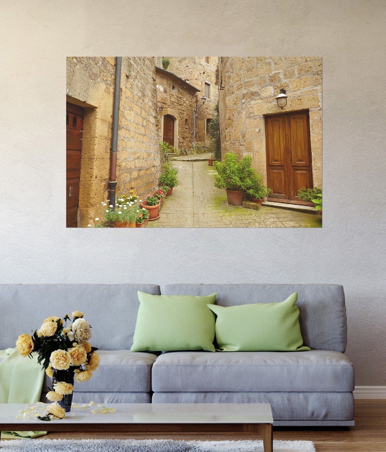 Wallario Poster, Weg durch die Altstadt günstig online kaufen