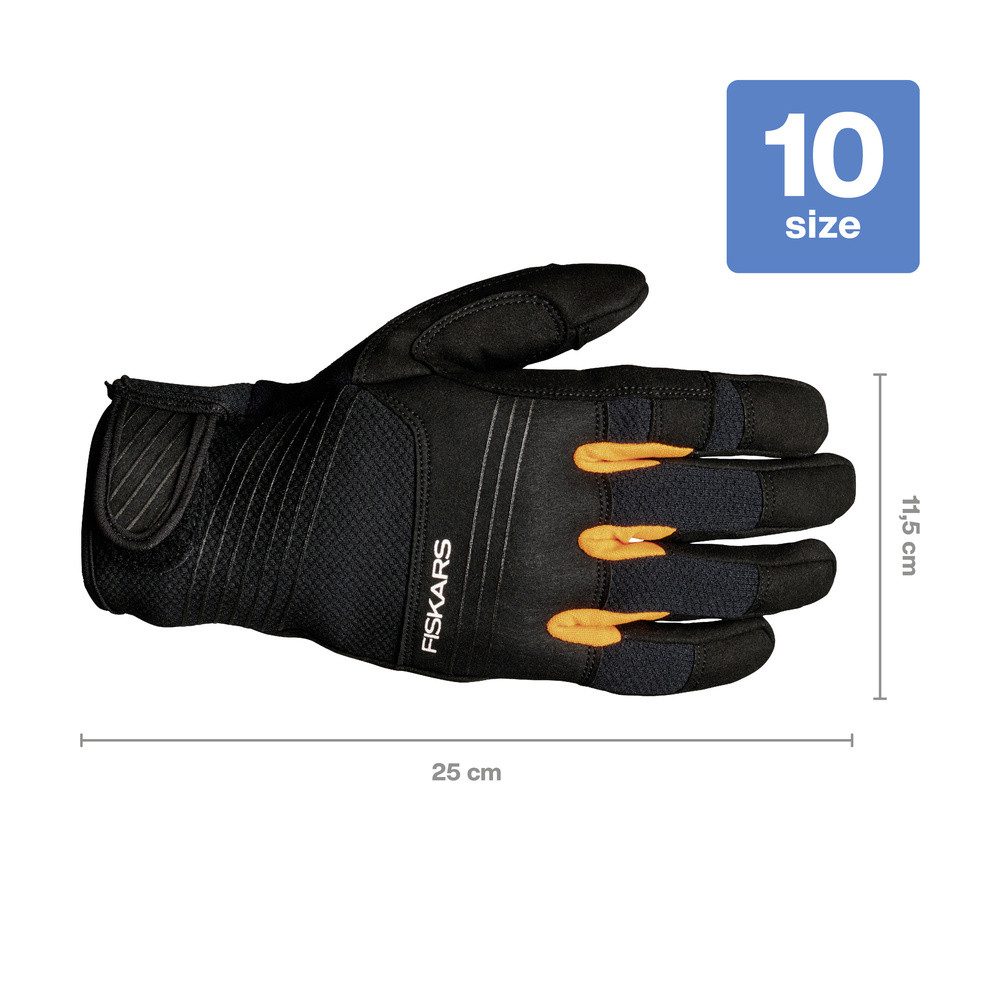 Fiskars Gartenpflege-Set Fiskars 1071150 Handschuh Schwarz 1 Paar