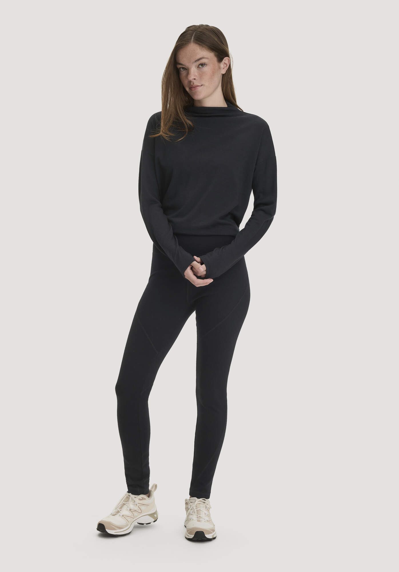 Hessnatur Leggings Medium Cut ACTIVE FUNCTIONAL aus Bio-Merinowolle (1-tlg)