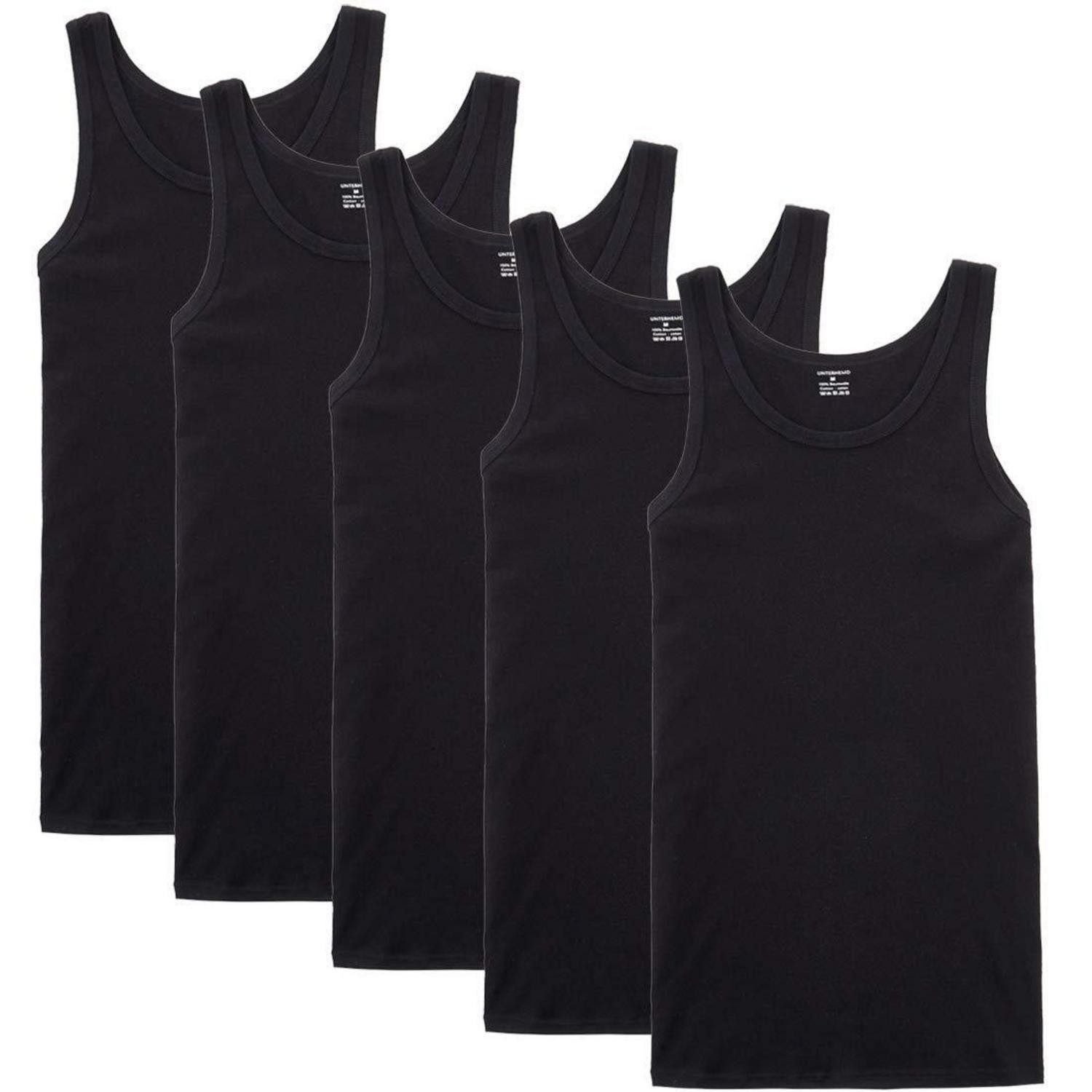 LuxusKollektion Tanktop Herren Tank Top 5er Pack 3XL schwarz