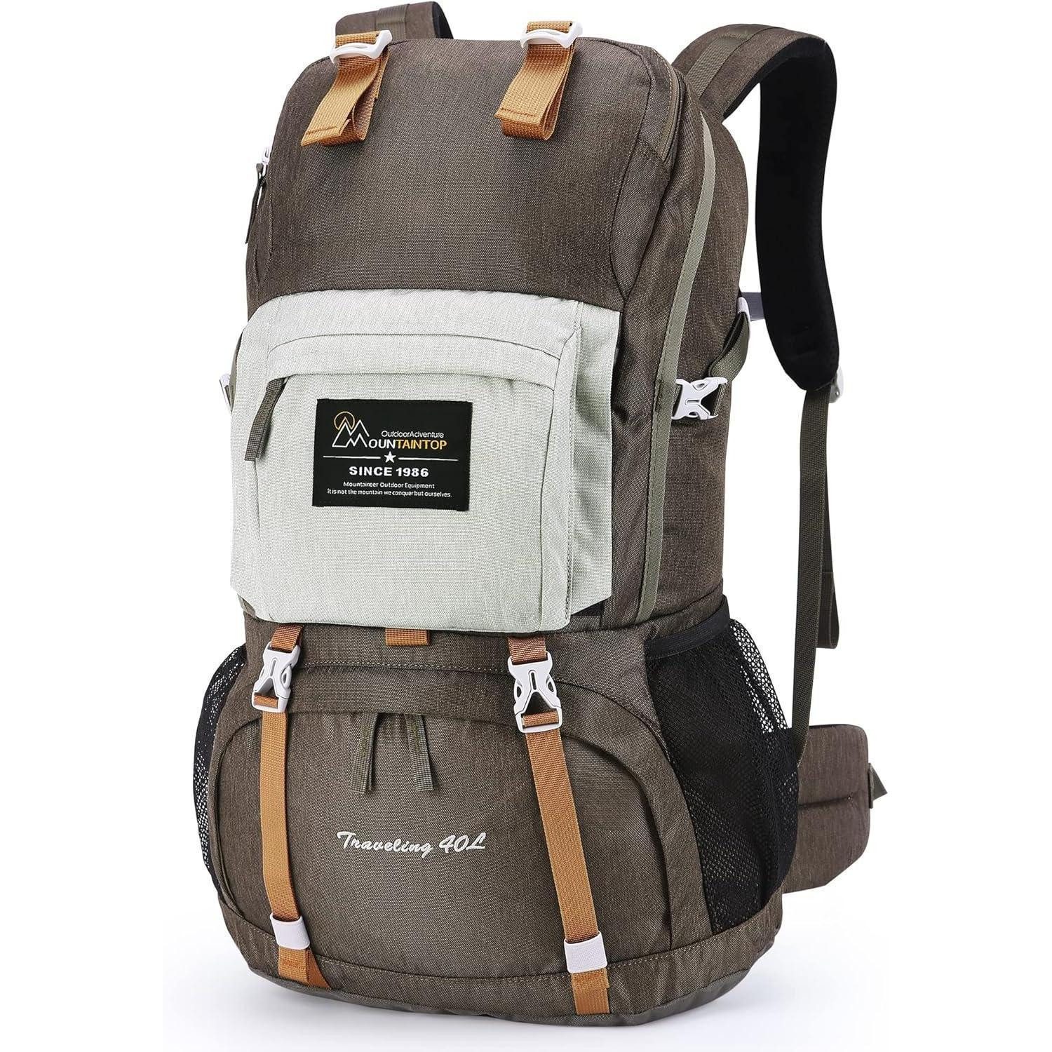 LuxusKollektion Trekkingrucksack Wanderrucksack Trekkingrucksack Herren Damen 40 Liter Braun