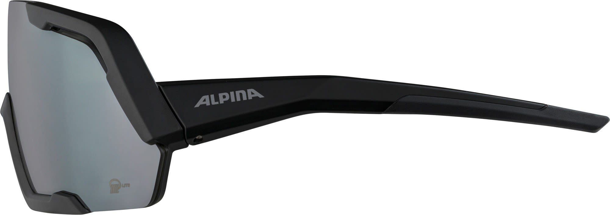 Alpina Sportbrille Alpina Accessoires Rocket - Mirror Silver Black Matt Q-lite