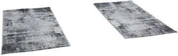 Bettumrandung Bettvorleger Luna Andiamo, Höhe 7 mm, (3-tlg), Bettvorleger, Läufer-Set, Kurzflor, modernes Design