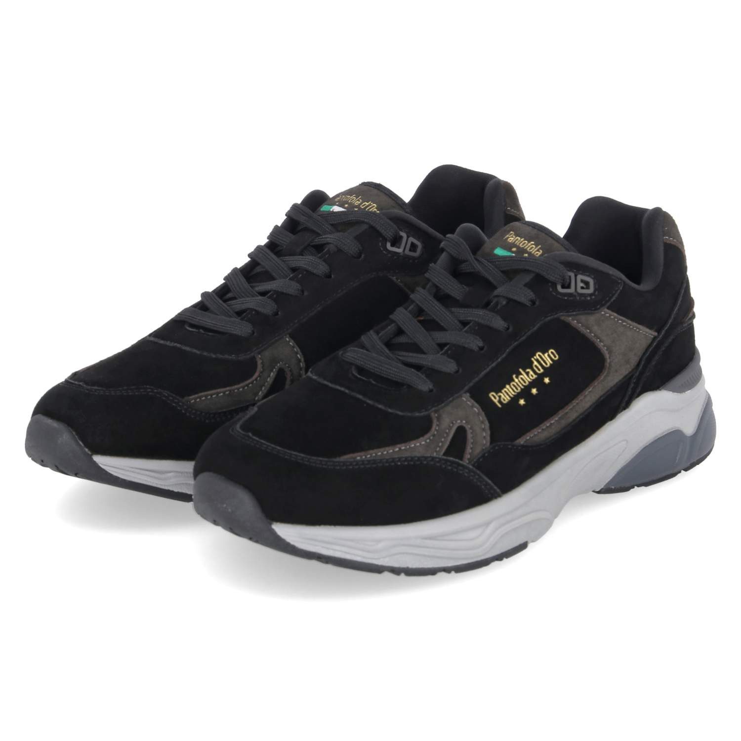 Pantofola d´Oro Pantofola d'oro Sneaker Low PD001000163M-07 Herren Synthetik black Schnürschuh