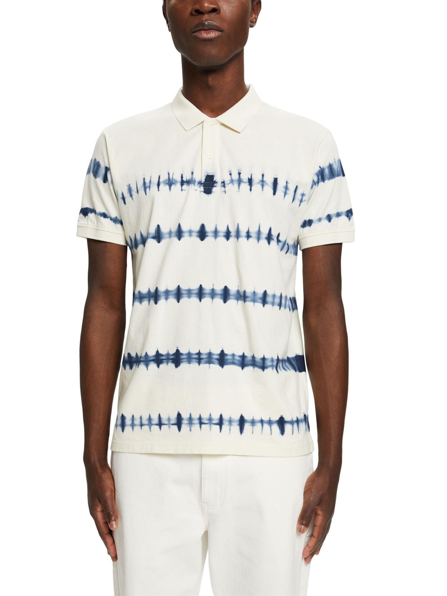 Esprit ICE Tie-Dye Baumwolle aus Poloshirt Poloshirt im