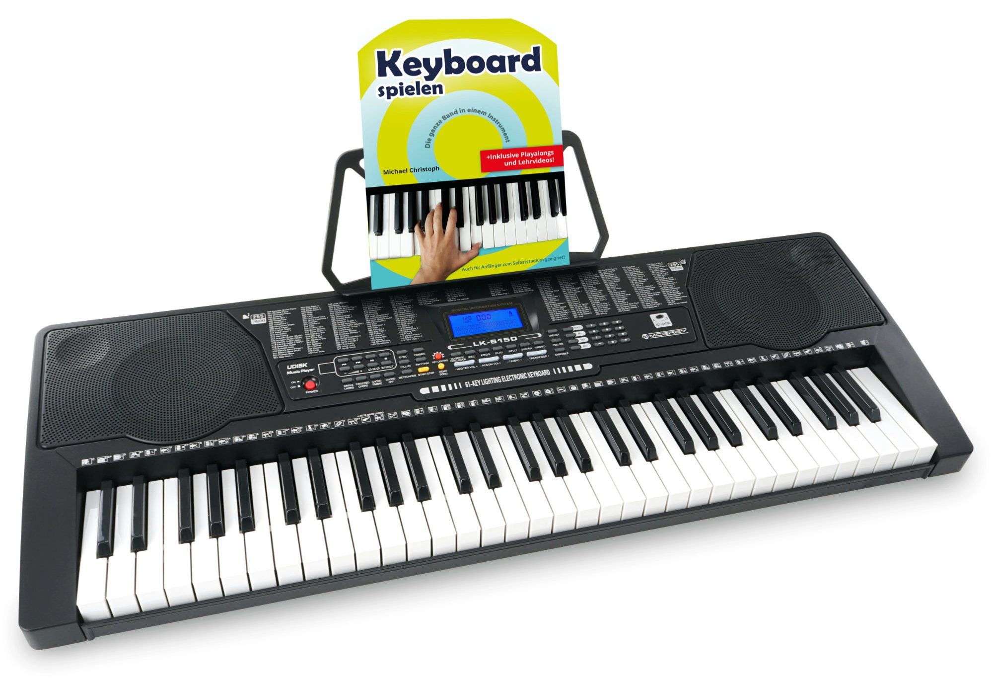 Home-Keyboard LK-6150 - Einsteiger-Keyboard mit 61 Leuchttasten