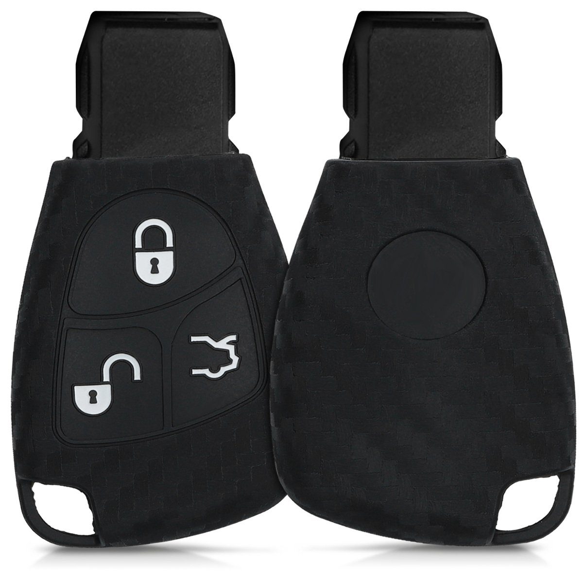 kwmobile Schlüsseltasche Autoschlüssel Hülle für Mercedes Benz (1-tlg), Schlüsselhülle Schlüssel Case Cover