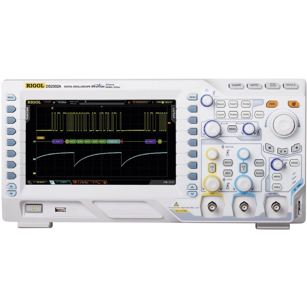 Rigol Spannungsprüfer Rigol DS2102A Digital-Oszilloskop 100 MHz 2-Kanal 1 GSa/s 7 Mpts 8 Bi, (DS2102A)