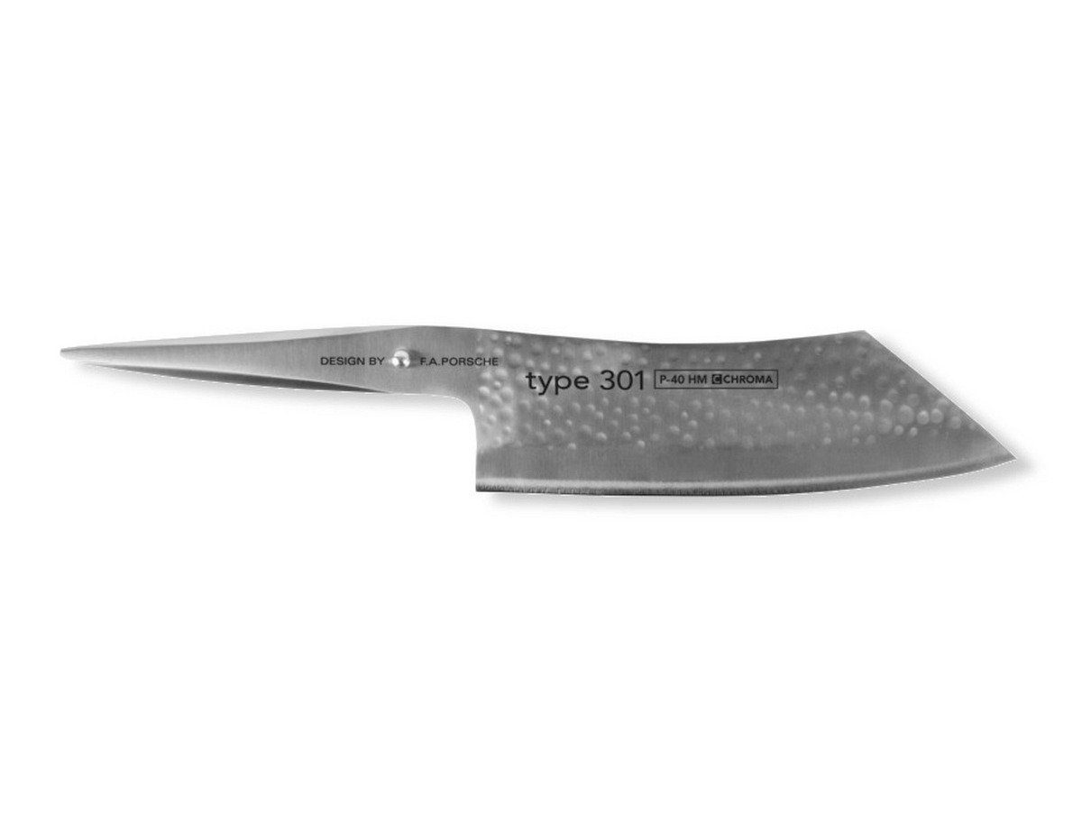 CHROMA Santokumesser Type 301 Hakata Santoku 19 cm Hammerschlag